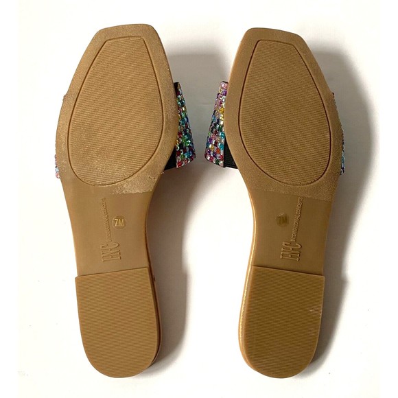 INC International Concepts Womens 7M Multicolor Rhinestone Nataliah Slide Sandal - Picture 10 of 16